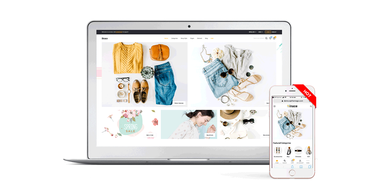 Binace - Fashion Shop WordPress WooCommerce Theme