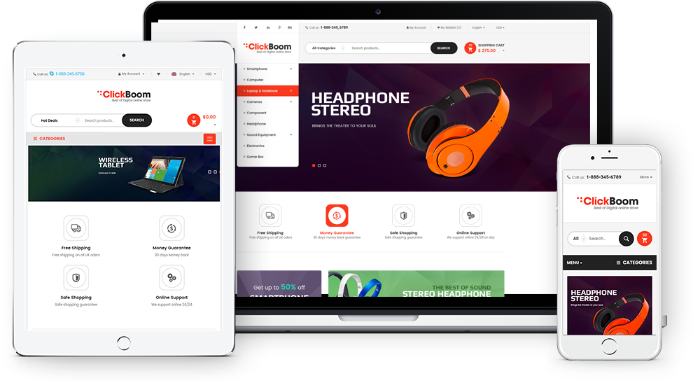 SW ClickBoom - Premium Responsive WordPress Theme