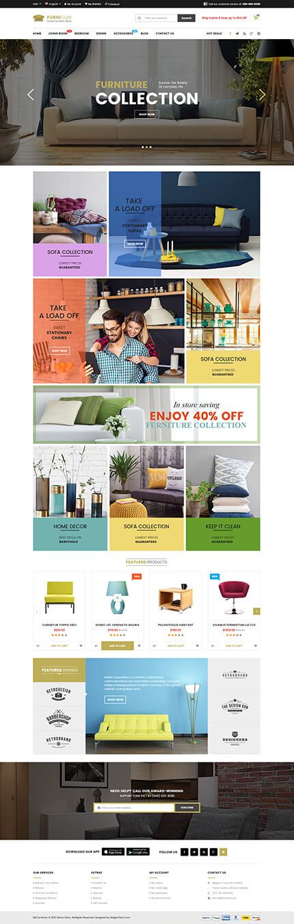 Home Page 10 - Furnicom - Furniture Store & Interior Design WooCommerce WordPress Theme
