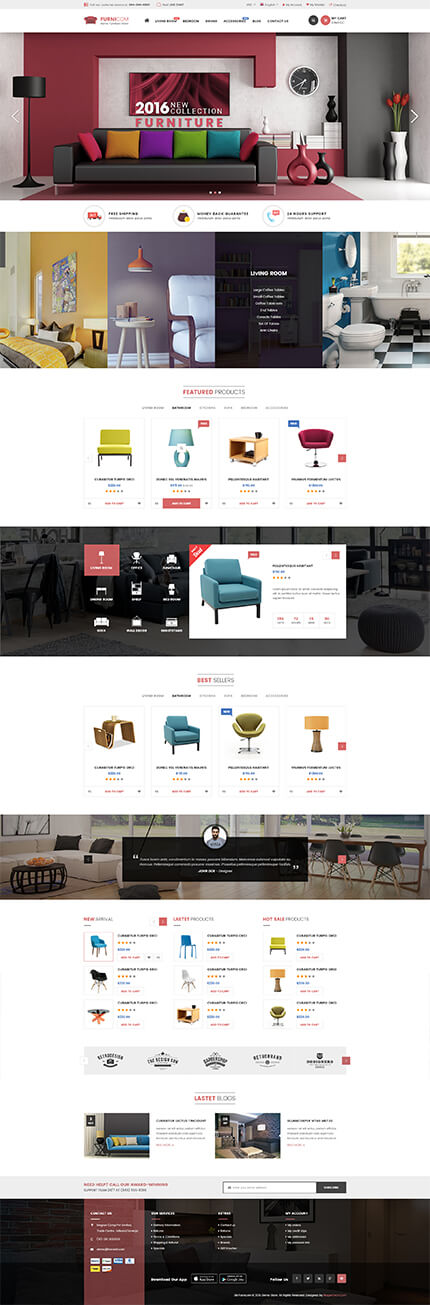Home Page 6 - Furnicom - Furniture Store & Interior Design WooCommerce WordPress Theme
