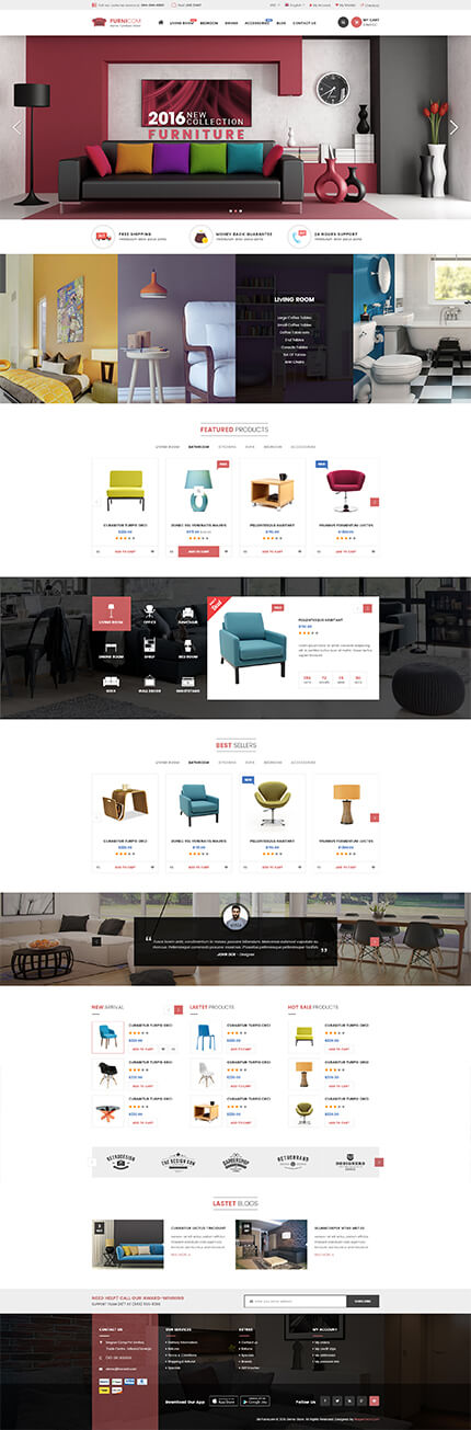 Home Page 6 - Furnicom - Furniture Store & Interior Design WooCommerce WordPress Theme
