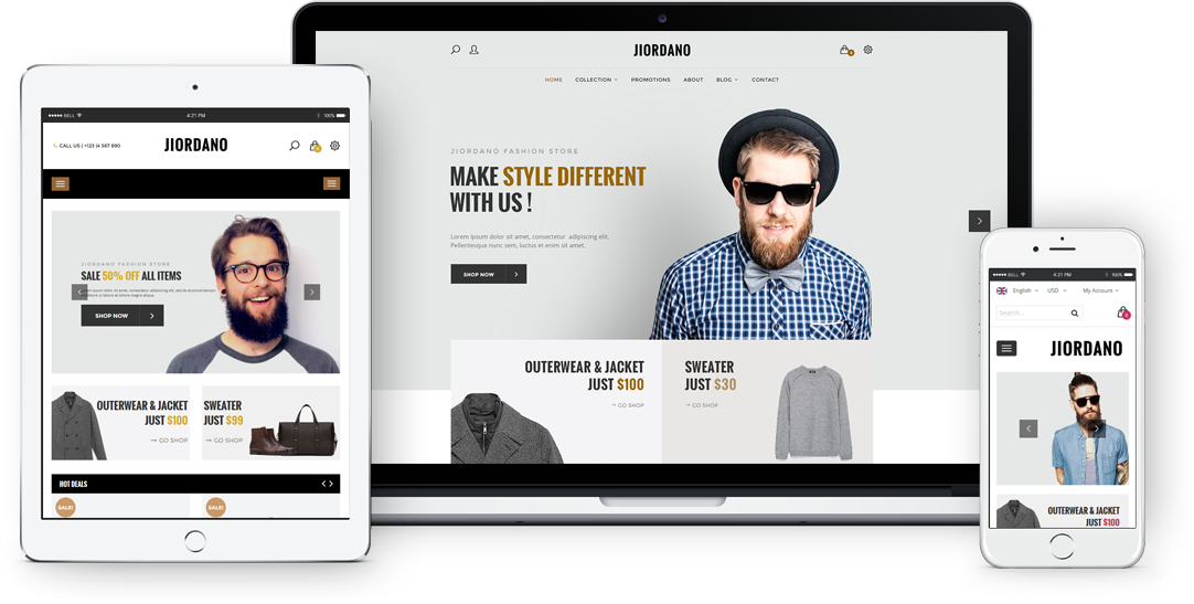 SW Jiordano - Premium Responsive WordPress Theme