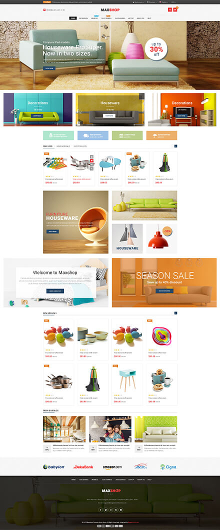 Home Page 8 - Multi-Purpose WooCommerce WordPress Theme - MaxShop | WPThemeGo
